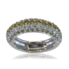 30303 B pave white and yellow diamonds side
