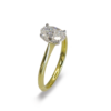 31012 B solitaire oval diamond ring