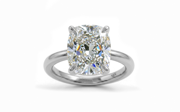cushion cut solitaire engagement ring