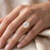 cushion cut solitaire engagement ring