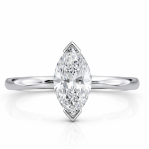 marquise cut diamond solitaire ring