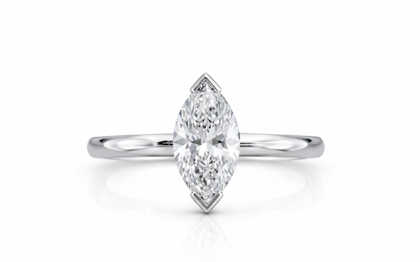 marquise cut diamond solitaire ring