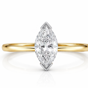 marquise cut diamond solitaire ring