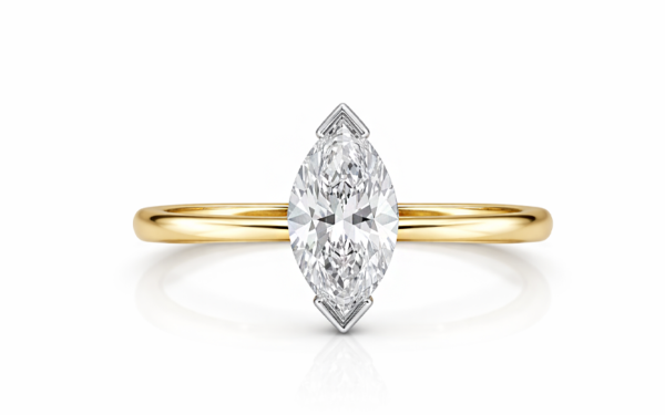 marquise cut diamond solitaire ring
