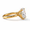oval solitaire yellow gold engagement ring