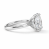 solitaire oval white gold engagement ring