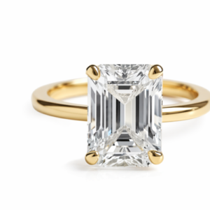 emerald cut solitaire engagement ring