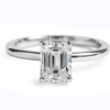emerald cut solitaire engagement ring