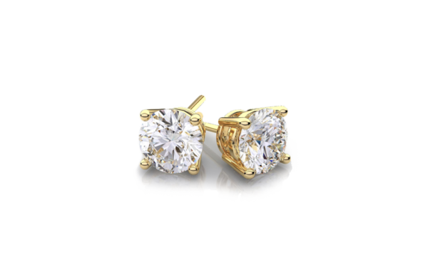 0.20ct yellow gold diamond studs 31270