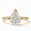 Elara Pear shape solitaire yellow gold engagement ring