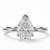 Elara white gold pear shape diamond soliatire