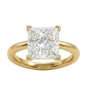 princess cut solitaire engagement ring