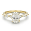 oval lab grown diamond ring